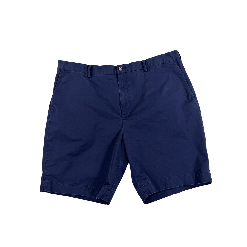 Polo Ralph Lauren Shorts Mens 42 Navy Blue Stretch Classic Fit Chino Casual